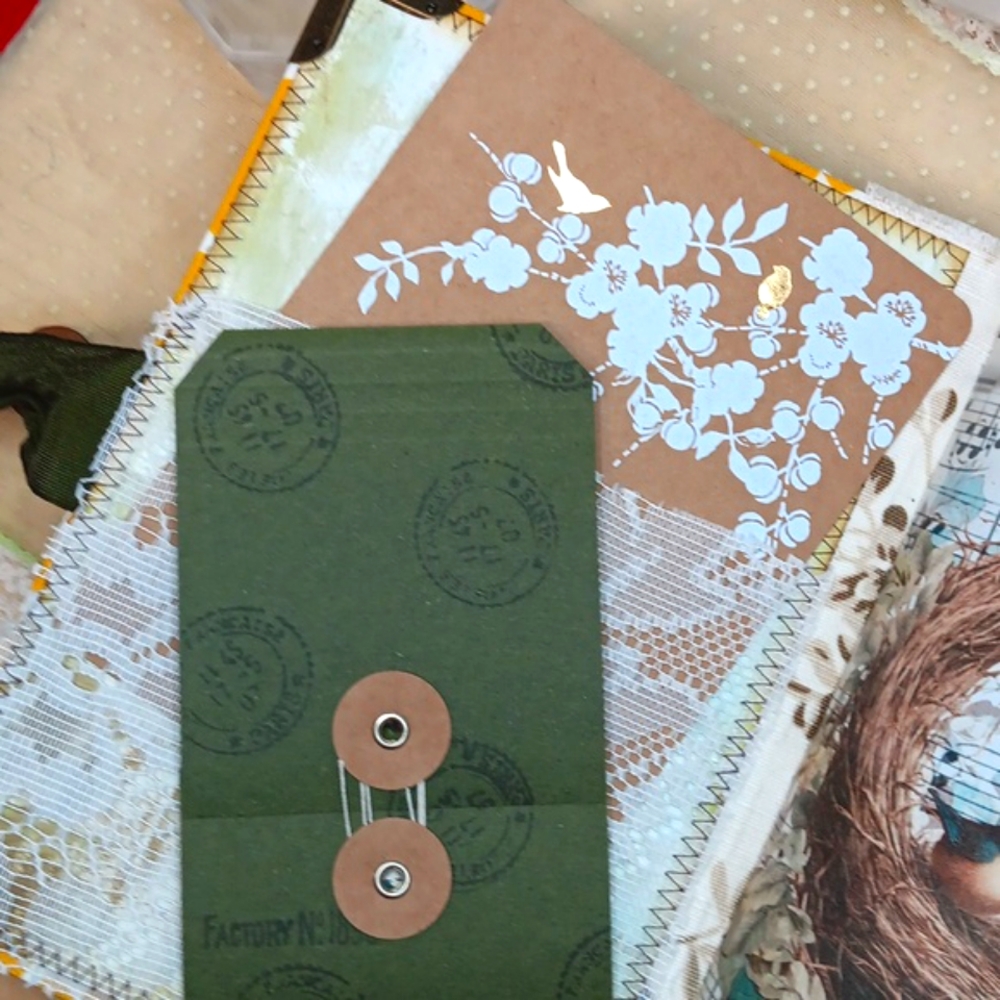 Feathered Beauty Handmade Junk Journal - Picture 3 of 13